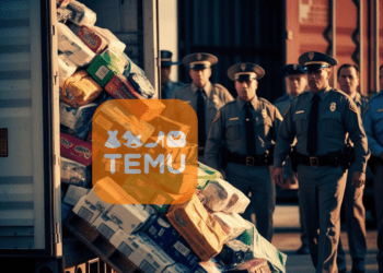 Temu products coming across the border