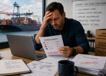Export cash flow challenges facing manufacturers and global suppliers during long international payment cycles